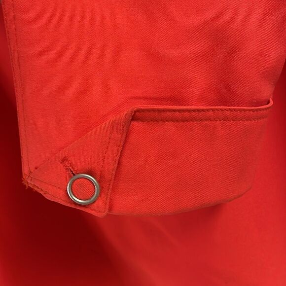 Outerbanks Vintage 60’s Red Coat Jacket, Rain Repellant and Stain Resistant,Sz M - Picture 7 of 14